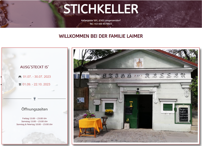 Stichkeller Familie Laimer